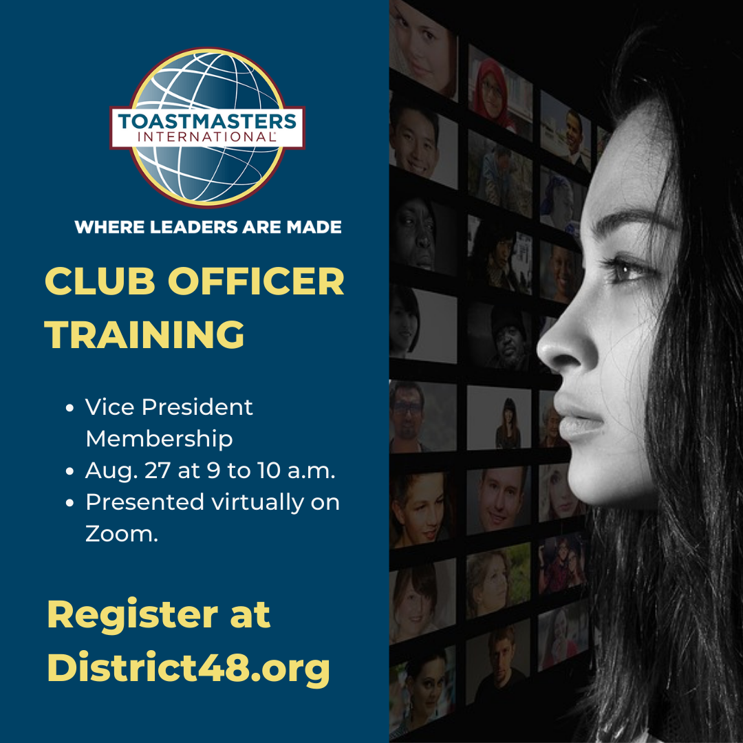 Club Officer Training Vice President Membership